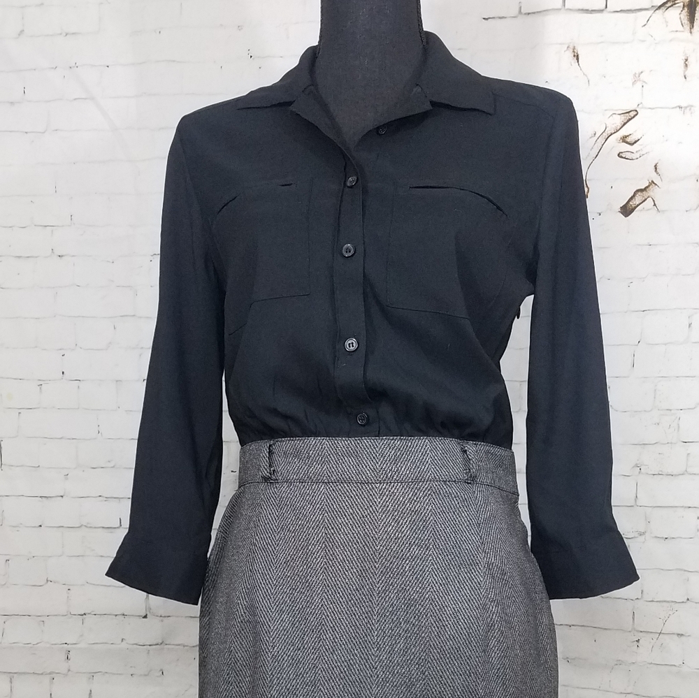 New York & Company faux 2 piece dress